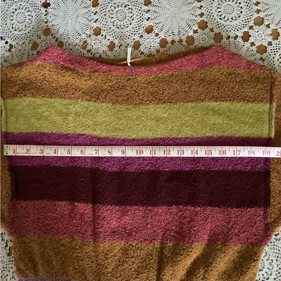 Free People | Candyland Striped Rainbow Sweater | Size S - Picture 9 of 9